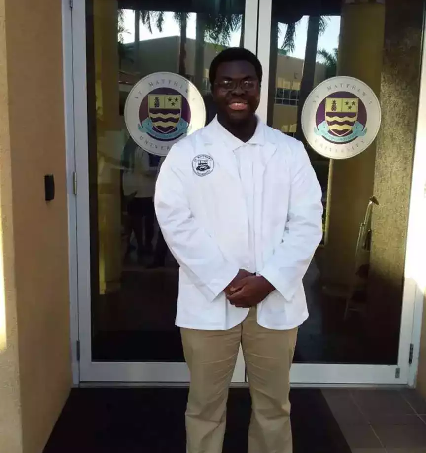 SMU Medical student on campus