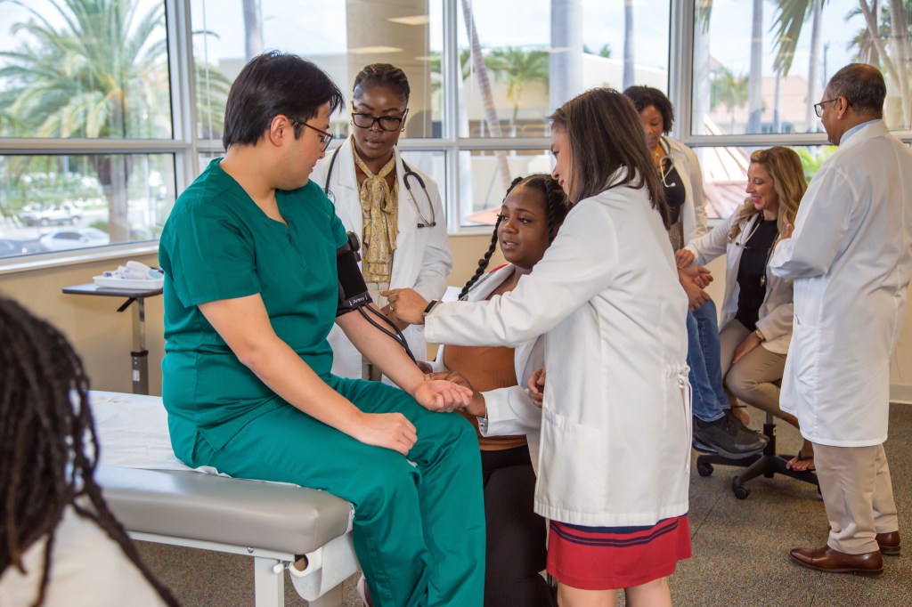 students in clinical rotation